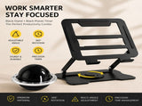 360&deg Rotating Laptop Stand Set - Ergonomic Cooling Desk V888-ELOSUNG54285
