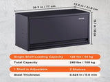 Metal Storage Cabinet, 54.4 kg Load Capacity per Shelf, 50.8 cm Tall Wall-Mounted Powder-Coating V952-CKGJJXJSBGJHHZ7OJV0