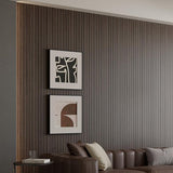 2 Pack Peel and Stick Oak Wood Slat Feature Panels 300x40cm Each DIY TV Headboard PVC Decor V1188-ZXY-131-792