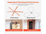 Chimney Sweep Kit, 9m Maximum Extendable Length Chimney, Chimney Cleaner Sweeper with Dual V952-SSTYCQSTJ30YIIB96001V0