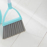 Kids Dustpan Set Soft Fur Plastic Small Broom Dustpan for Baby Kids Toys Kindergarten Green V1294-YM0716-3117220141613