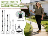 Garden Hand-Held Rotating Tiller for Home and Garden Soil Cultivation-Black V1107-119-BLA-49182