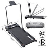 2HP 52cm Walking Pad Treadmill w/ Remote, Foldable Handrail, and Tablet Holder V196-TM2000