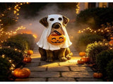 Halloween Dog Candy Bowl Decoration, Cute Dog Figurine with Candy Dish, Freestanding Halloween Trick V1369-AZ3-W-21692