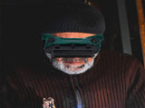 2Pcs Goggles For Science Dark Green Plastic Eye Protection For Workers V1192-AZ-W-22290