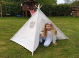Folding Kids Tent Wigwam Teepee Childrens Play House Indoor Outdoor Girls Boys V767-XJJ162-WT-DZ