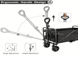 250KG Load Capacity 300L Large Capacity Heavy Duty Foldable Beach Car - All-Terrain Foldable V1102-HELYC-001