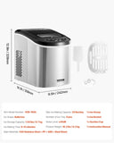 VEVOR Portable Countertop Ice Maker 33Lbs/24H Self-Cleaning with Scoop Basket V952-ZDBTMSZBJTSBYTG9FV3