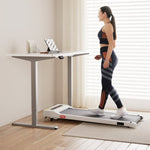 Artiss 140cm Automatic Standing Desk with 360mm Electric Walking Pad Treadmill SDTM-114G-GYNW-140-360WH