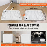 VEVOR Mahjong Table, Square 4 Player Folding Card Table with 4 Cup Holders & 4 Chip Trays, Portable V952-SDMJZBSDMNGPT73ZQV0