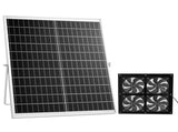 Solar Powered Fan, 25W Solar Panel with 4 Fans, Adjustable Solar Panel Angle, 2668 RPM High-Speed, V952-KQWSXHFJDTYN5TENT001Y3