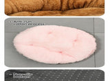 Removable Notch Style Round Pet Bed, Thick Warm Moisture Resistant All Season Dog & Cat Nest, Grey, V1221-XM-LB2826-GM115