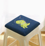Square bar stool cushion with ties, breathable and non-slip square chair pad, 28*28*3.5 cm memory V1188-MS-205-48