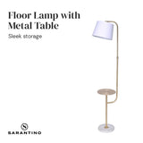 Sarantino Floor Lamp with Metal End Table LMP-MLM-50791-03