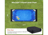 Rectangle Liner Pad, 16 x 32 ft Liner Pad for Above Ground Swimmings, Extra-Thick V952-DSYYCDDRECTAWHGHE001V0