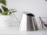 1500ml Stainless Steel Watering Can Brushed Garden Planting Indoor Outdoor V1294-YM0722-JY02239