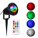 Water Wave Lights Projector Outdoor Waterproof LED Ripple Garden Lights 10 Colors Water Effect or V1192-AZ-W-17156