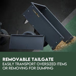 Steel Dump Cart Garden Tipping Trailer V379-DUMPCRTBLCK002