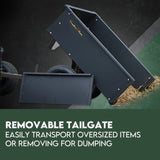 Steel Dump Cart Garden Tipping Trailer V379-DUMPCRTBLCK002