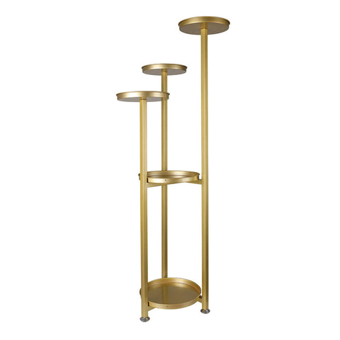 Levede Plant Stand Outdoor Indoor Flower Gold Large UM1189-L-GD