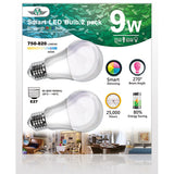 MV SMART BULB 9W E27 TWIN PACK V28-ELEMVSBBULBE27-1