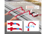 Fire Escape Ladder, 3-Story 7.62m Retractable Emergency Fire Ladder, Lightweight Aluminum Alloy V952-XFTSTFHTST257SACB001V0