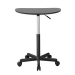 Artiss Laptop Desk Portable Height Adjustable Table Caster Wheels 60CM Black LA-DESK-RD-60-BK