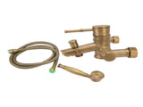 Brass Shower European Antique Simple Wall Mount Handheld Shower Set with Accessories for V1294-YM0521-3112220097011