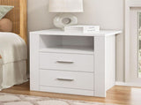 Artiss Queen Bed Frame with Storage and Bedside Table Set Boucle Fabric Gas Lift Bed Base 2-Drawer BFRAME-SET-ELLA-SIDE-SHELF
