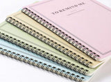 A5 Spiral Notebooks with Minimalist Covers, Practical Notepads for Students, Journals, Diaries, and V1192-AZ-W-27768