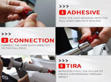 Paintless Dent Repair Puller, built-in powerful spring for automatic rebound, telescopic rod adapts V1232-BDTHLC001