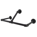 22in Industrial Pipe Clothing Display Rack Wall Mounted Clothes Rack Hanger Iron Clothes Hanging Rod V1294-YM0717-3114220075011