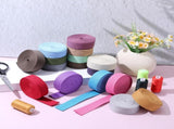 Vin Beauty 16 Rolls Cotton Webbing Strap 1 Inch Wide 3.3 Yard Polyester Webbing Straps for Bag V1258-DP02-C-747