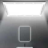 Powerful Bathroom Exhaust Fan With Led Lights 30*30Cm Exhaust Fan White Abs Smile Home V1189-LWWAL-20260327-04399