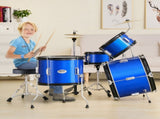 Kids Drum Set, 5-Piece, 406.4 mm Beginner Full Drum Set with Bass Toms Snare Floor Drum Adjustable V952-WJTJZG5JT16LU8B1VV0