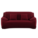 2 Seater Square Stretch Sofa Cover with Armrests and Cushion Covers V1263-JX-3560