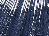 Outdoor undercover cotton Mayan Legacy hammock with hand crocheted tassels King Size Blue V97-TDKBLUE