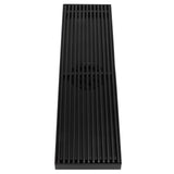 Linear Shower Floor Drain with Removable Cover 304 Stainless Steel Matte Black 30cm V1294-YM0718-3112210005511