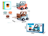 Engineer Forklift Game, 2-Player Stack & Matching Skill Game, Crazy Forklift Training V1369-AZ3-W-01234