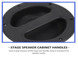 Black ABS Speaker Cabinet Handles for Convenient Transport and Replacement Accessories V1370-AZ4-16098