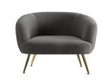 Artiss Armchair Lounge Chair Accent Chairs Arm Armchairs Sherpa Boucle Charcoal UPHO-C-ARM-6020-CH