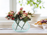 Acrylic Vase Green Transparent for Dried Flowers Elegant Home Decor 1Pc V1369-AZ3-W-18125
