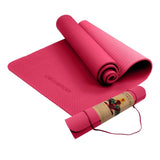 Powertrain TPE Yoga Pilates Exercise Mat 6mm - Rose Pink YM-TPE-SC-RPK