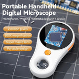 2 Inch 500X HD Portable Handheld Digital Microscope with Screen USB Connect to Computer for Plant V1232-SMXWJ002
