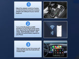 Wireless Adapter Auto Connect USB Dongle Compatible with Wired Carplay 2 in 1 Carplay V1263-JX-6370