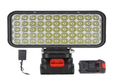 LED Work Light Battery Powered Handheld Flashlight with Dual USB Ports Cordless Lamp for Outdoor V1294-YM0901-3119250084611