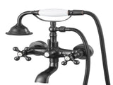 Clawfoot Tub Faucet, Wall Mount Bathtub Faucets with Handheld Shower, Vintage Oil-Rubbed Bronze V952-BGSZZYGLTLTHLAC1L002V0