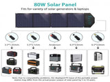 CHOETECH SC007 Solar Panel Portable Charger 80W 18V with USB-C PD 30W V28-ELECHOSC007