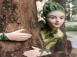 Forest Elves Tree Peeker Yard Decorations Adorable Tree Sculpture Cute Tree Hugger for Outdoor V1294-YM0901-3111240161611