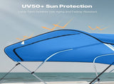 4 Bow Bimini Top Replacement Cover, 2440 mm Long, Durable 600D Marine Grade Waterproof Sun Shade V952-CYZYPDPTHJ96U4ST1001V0